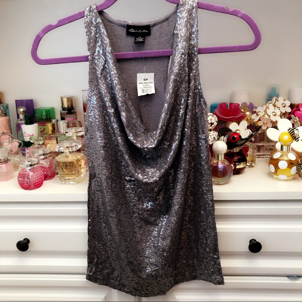 Grey sparkle shirt